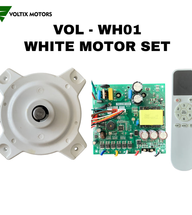 VOL-WH01 WHITE BLDC Motor Set – 80W Max Power | 1450 RPM