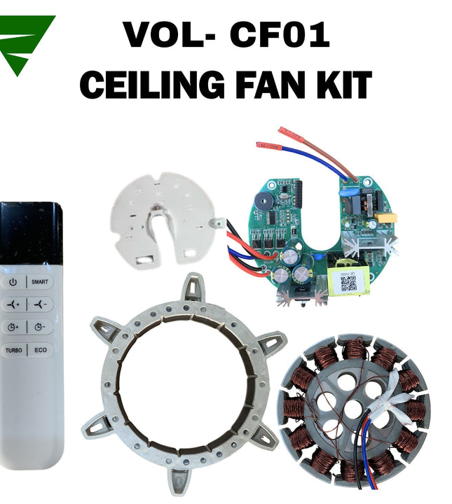 VOL-CF01 – BLDC Ceiling Fan Conversion Kit | 30W Energy Saver | With Smart Remote
