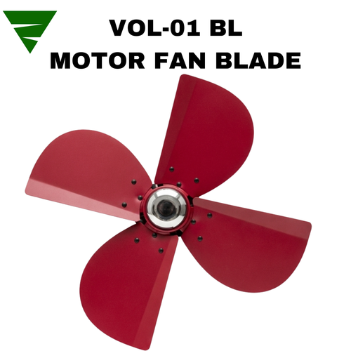 Heavy Duty 4-Blade Fan Propeller (Red) | For Air Cooler & Exhaust Fan
